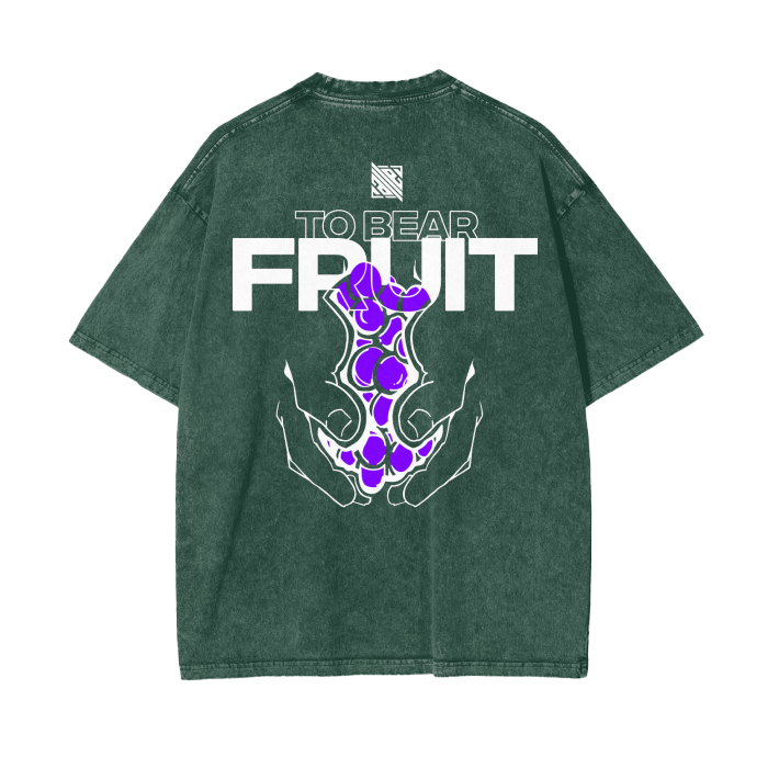 🍇GRAPE OF THE VINE 🍇Acid Wash Oversize T-Shirt - 250 GSM 🏷️