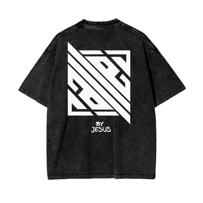 📞CALLED By JESUS Acid Wash Oversize T-Shirt - 250 GSM🏷️